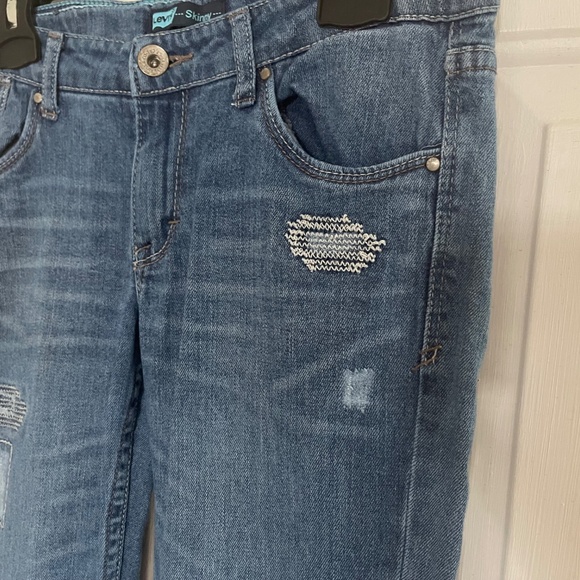 Levi’s GIRLS  Distressed Jeans Size 14 regular - Picture 7 of 16